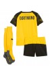 Borussia Dortmund Jalkapallovaatteet Lasten Kotipeliasu 2025-26 Lyhythihainen (+ Lyhyet housut)